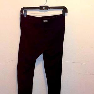 Pink Victoria Secret Black Leggings Size Small